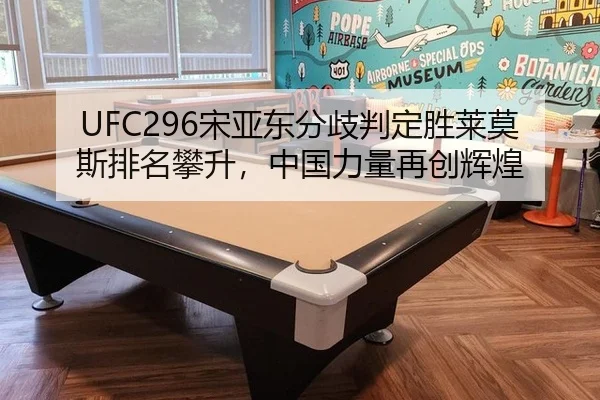 UFC296宋亚东分歧判定胜莱莫斯排名攀升，中国力量再创辉煌